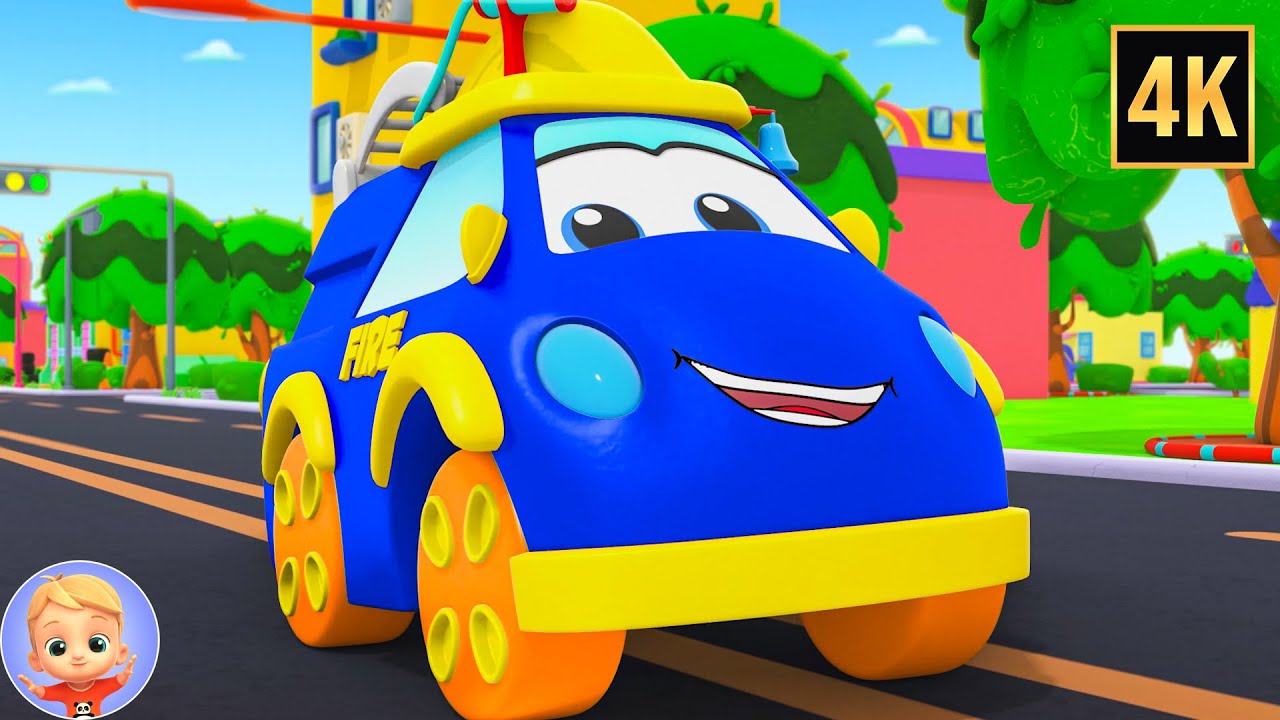 Wheels on the Fire Truck | Fun Vehicle Songs & Learning Rhymes for Kids