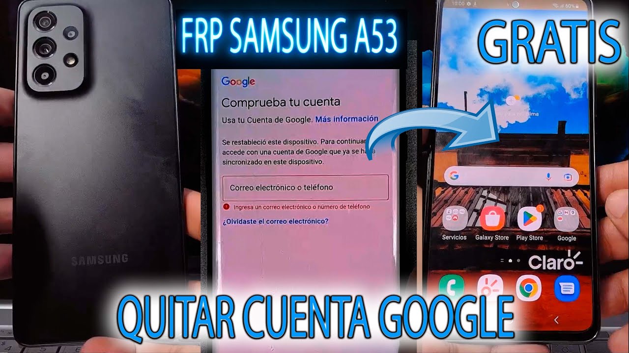 FRP SAMSUNG A53 5G QUITAR CUENTA GOOGLE ULTIMA SEGURIDAD A536 BIEN EXPLICADO