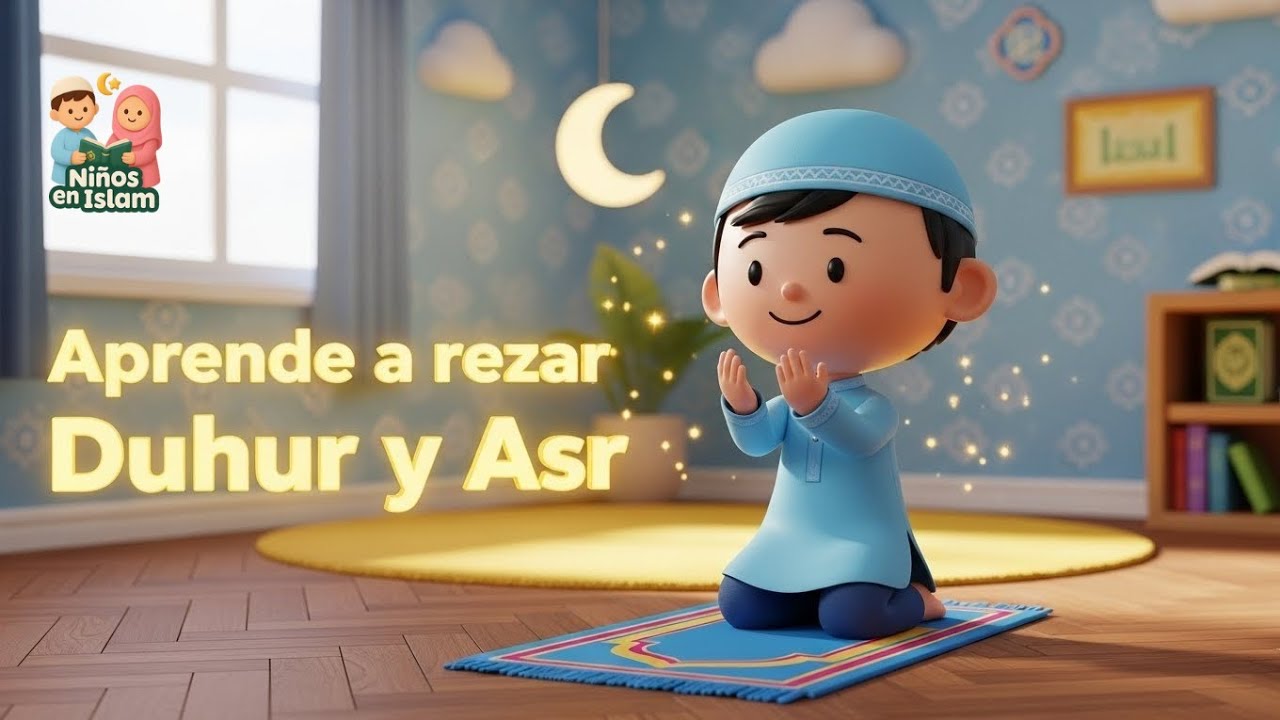 Cómo rezar Dhuhr y Asr paso a paso 🕌 | Oración musulmana para niños  #CómoRezarIslam