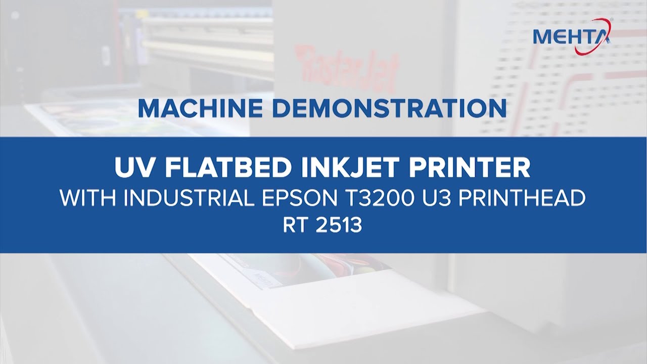UV Flatbed Inkjet Printer with EPSON T3200 U3 Printhead - RT 2513