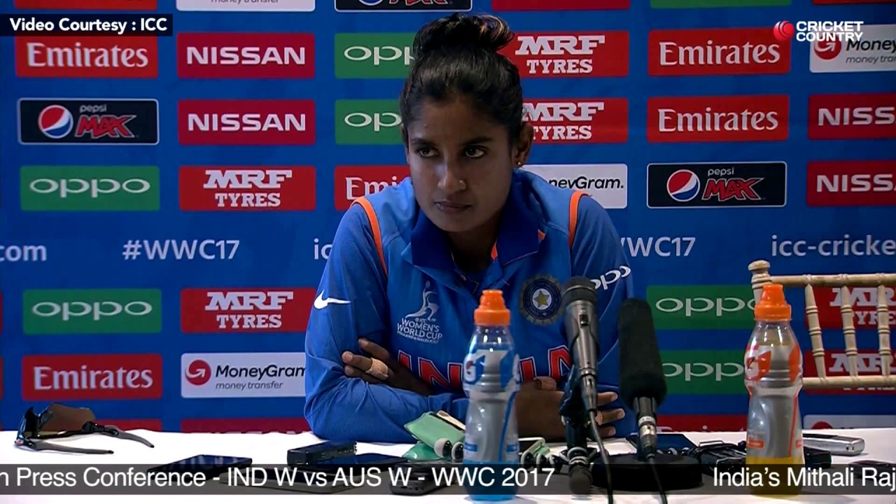 India’s Mithali Raj Post Match Press Conference - IND W vs AUS W - WWC 2017