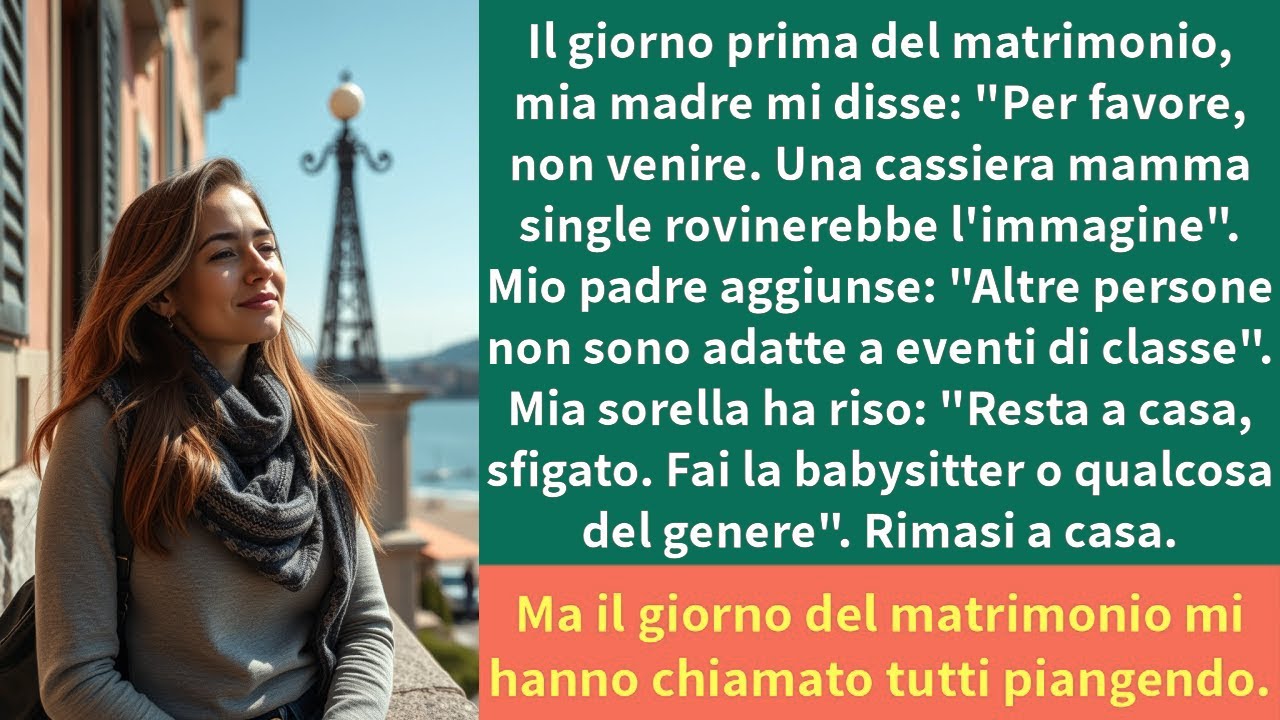 Il giorno prima del matrimonio, mia madre mi disse Per favore, non venire. Una cassiera mamma