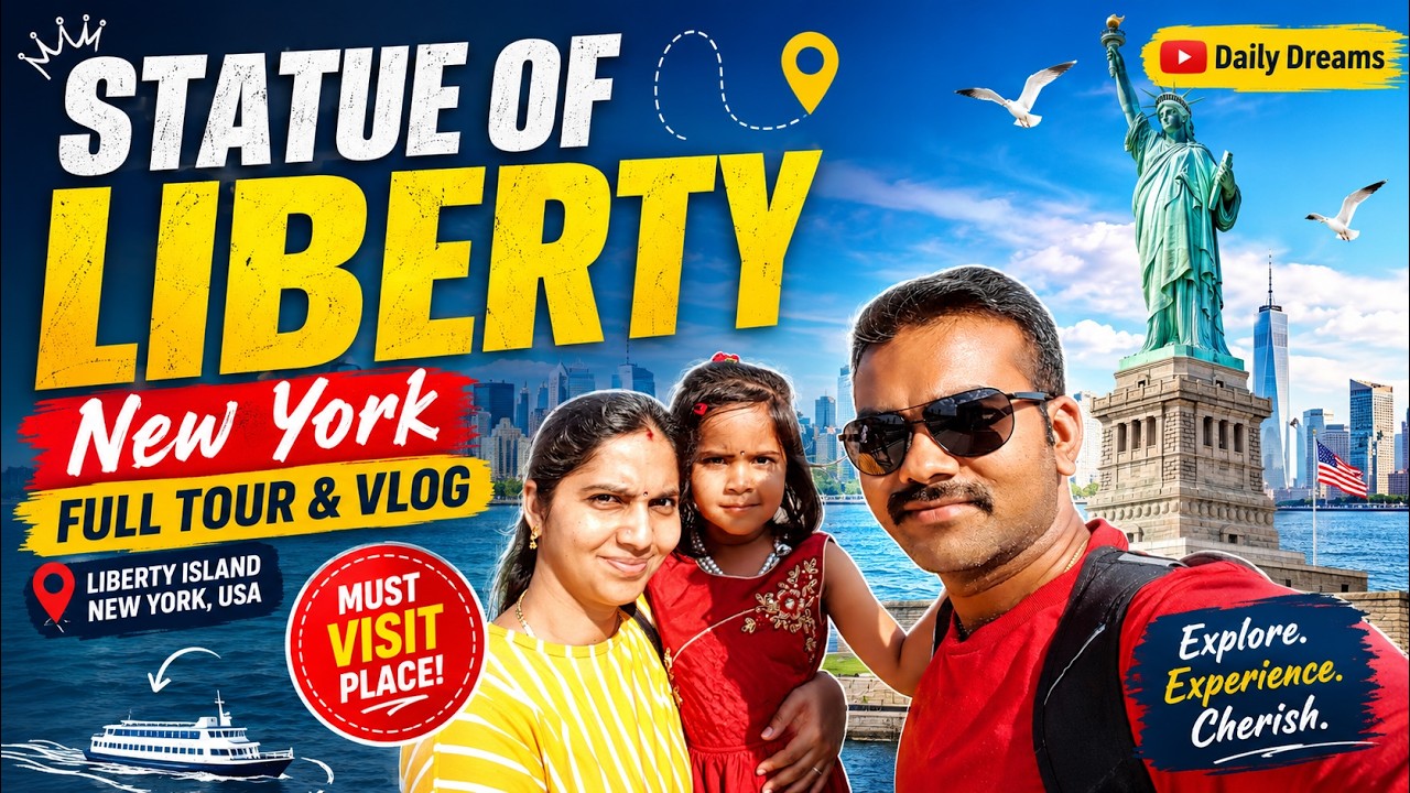 Statue of Liberty Trip Experience | Tamil Travel Vlog USA | Daily Dreams