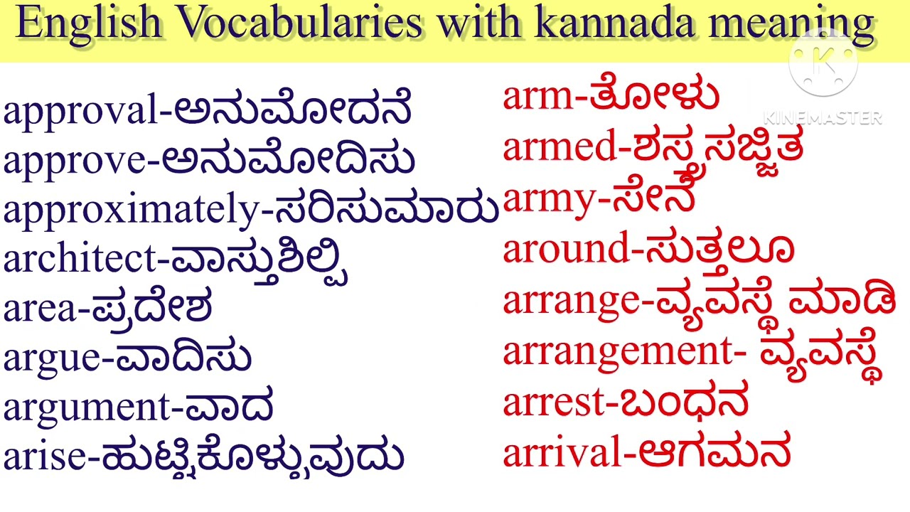 Let us learn New vocabularies||  ಹೊಸ ಪದಗಳ ಅರ್ಥಗಳನ್ನು ಕಲಿಯೋಣ ॥ Easy to make sentences 