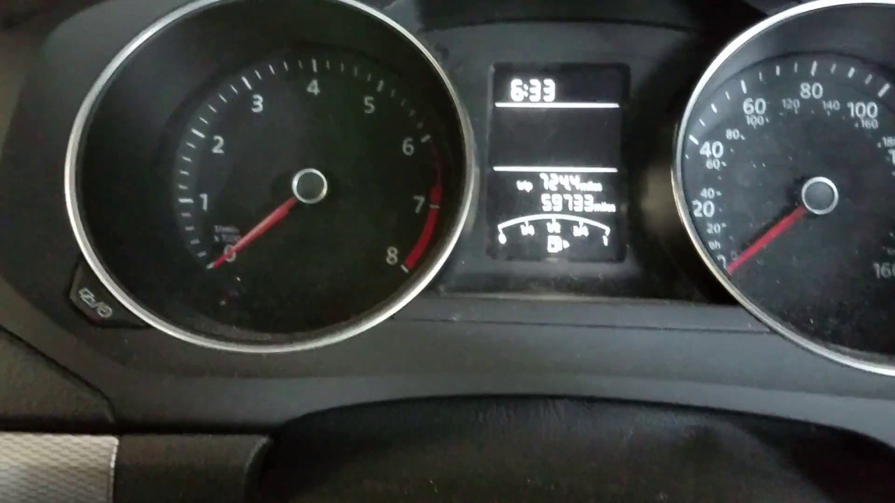Как сбросить техосмотр VW Jetta