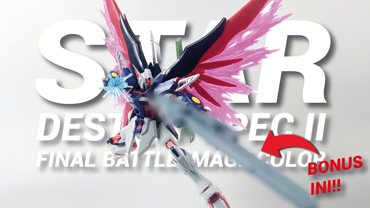 P-BOOTLEG! STAR Model HG 1/144 Destiny Gundam Spec II Final Battle Image Color Unboxing & Review