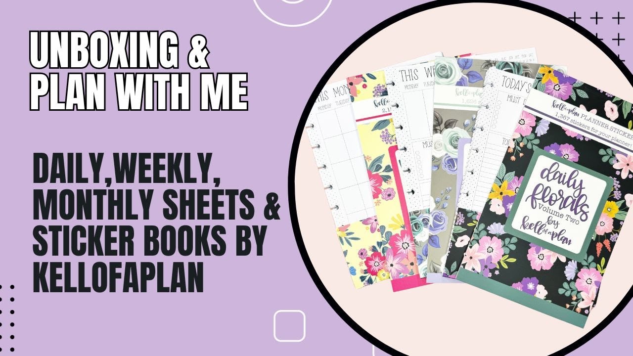 New! Daily, Weekly, and Monthly Sheets | Unboxing & Plan With Me