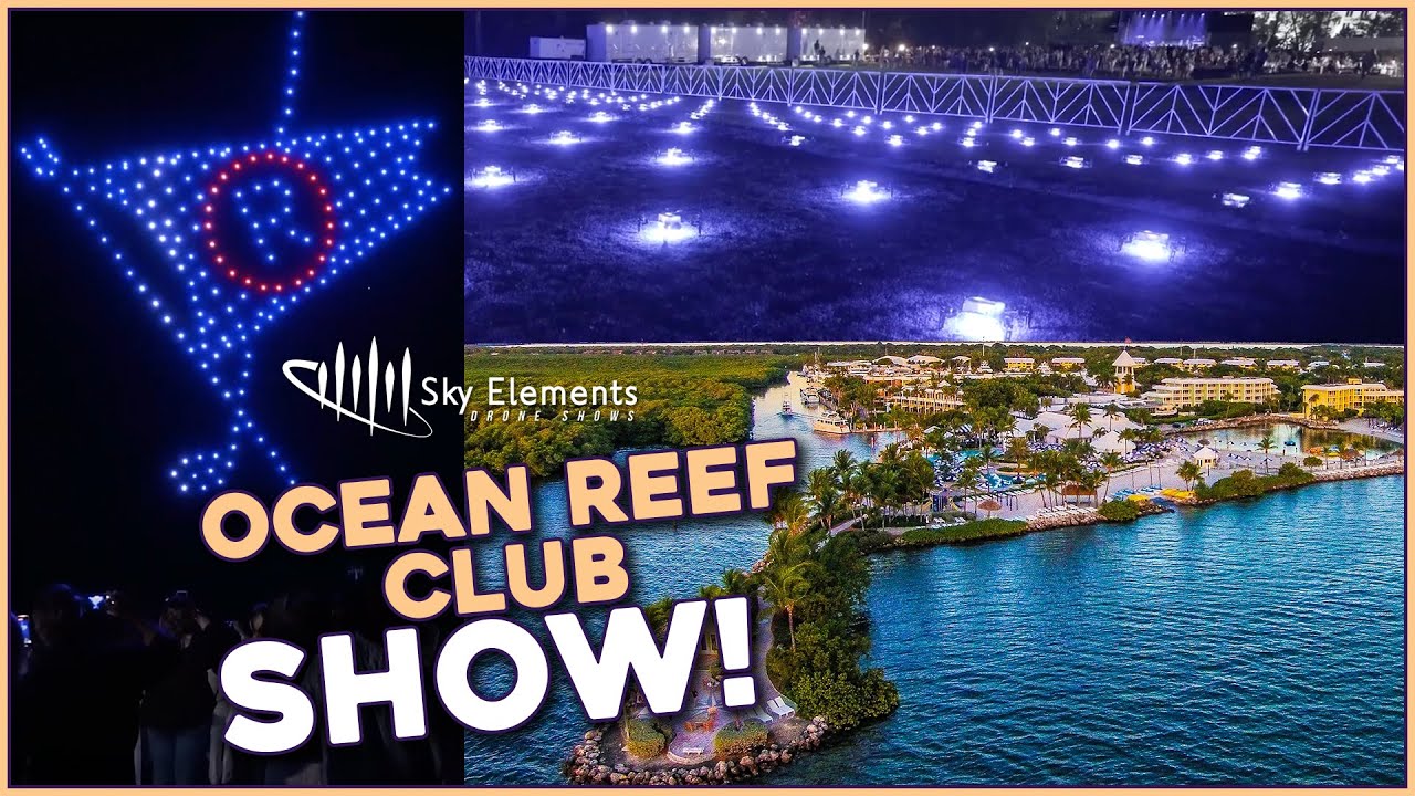 Ocean Reef Club Drone Show in KEY LARGO