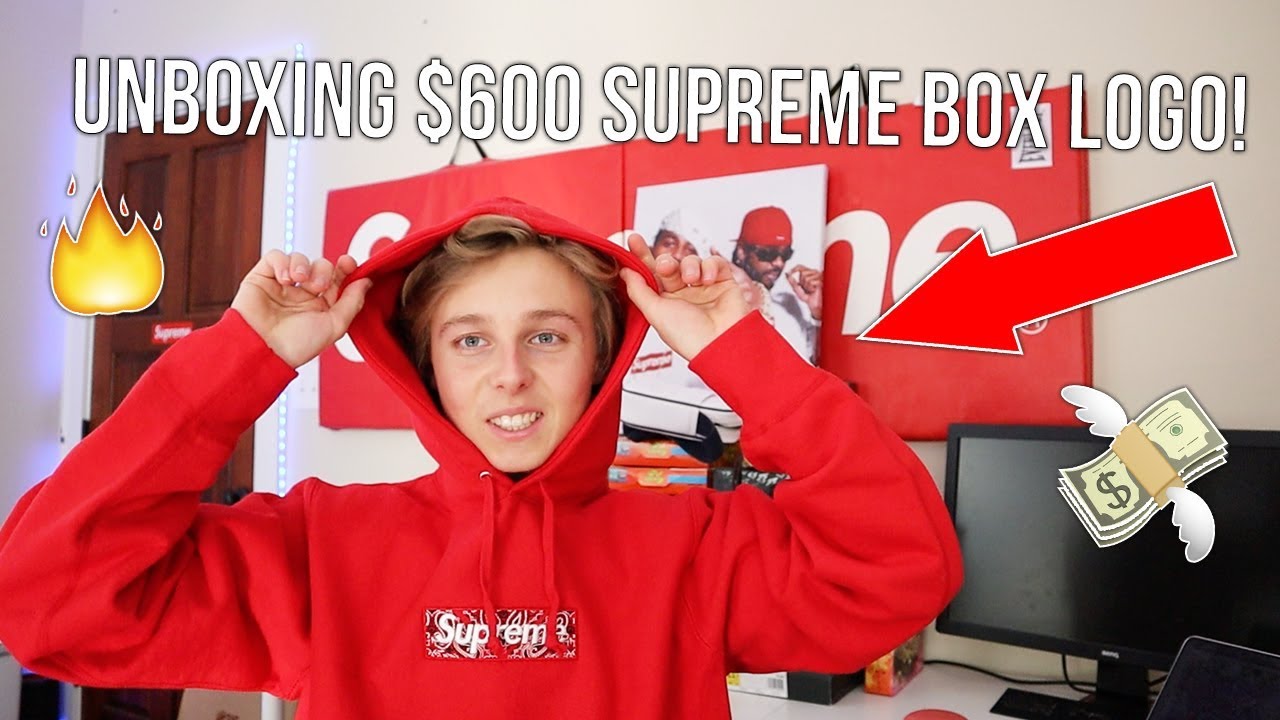 UNBOXING $600+ SUPREME BANDANA BOX LOGO HOODIE! (FW19 Hypebeast)