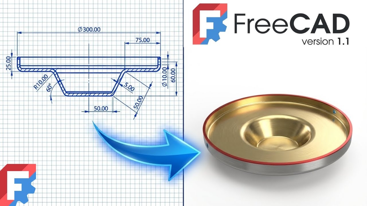 FreeCAD 1.1 - Complete Beginner Tutorial Step by Step Exercise 6