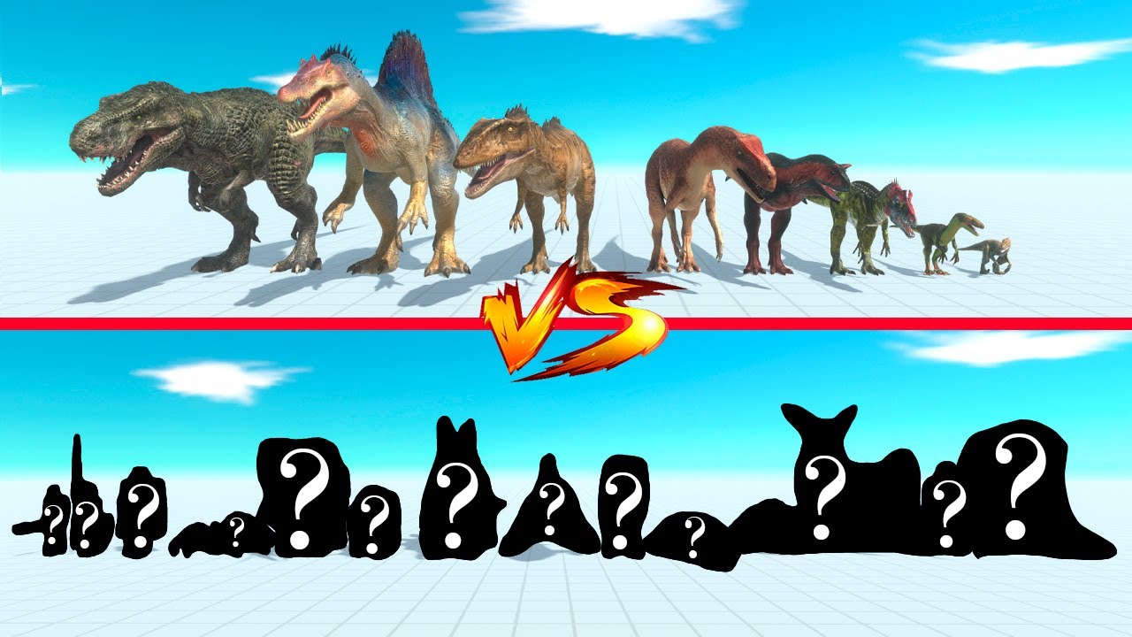 Carnivore Dinosaurs vs Random Team - Animal Revolt Battle Simulator