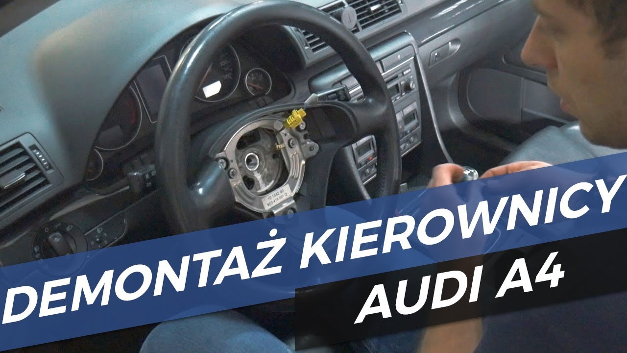 Demontaż poduszki powietrznej i kierownicy w Audi A4 B6 / B7