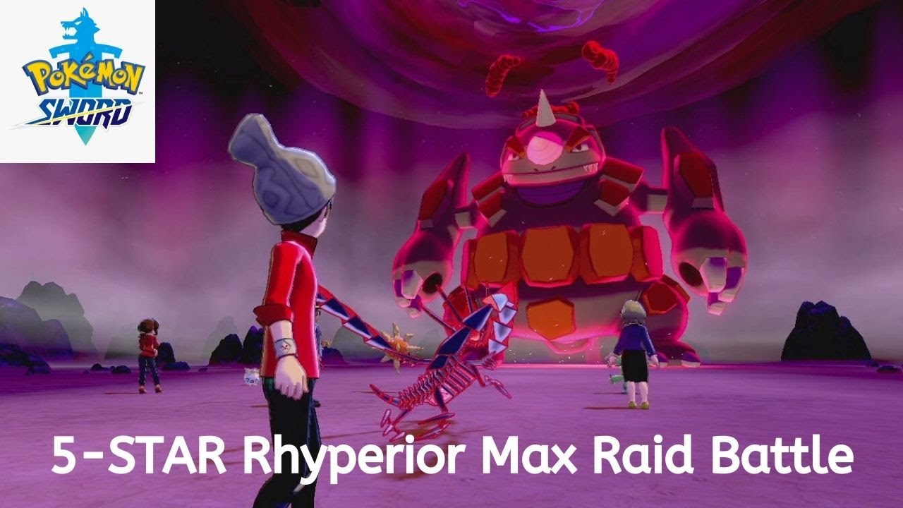 Pokemon Sword 5-Stars Max Raid Battle - Rhyperior