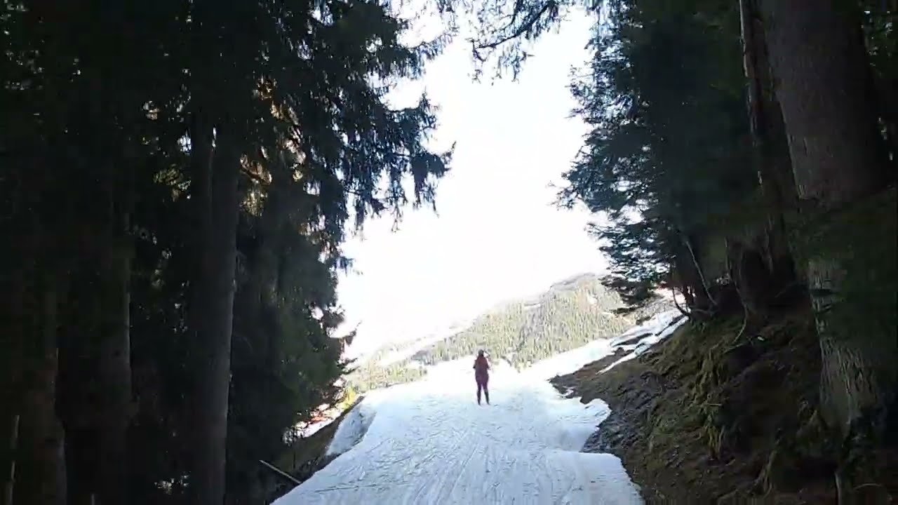 Skiing GREEN Run Rosi&egrave;re on Sunny Day - Megeve Ski Resort - GoPro HD POV Feb 2024