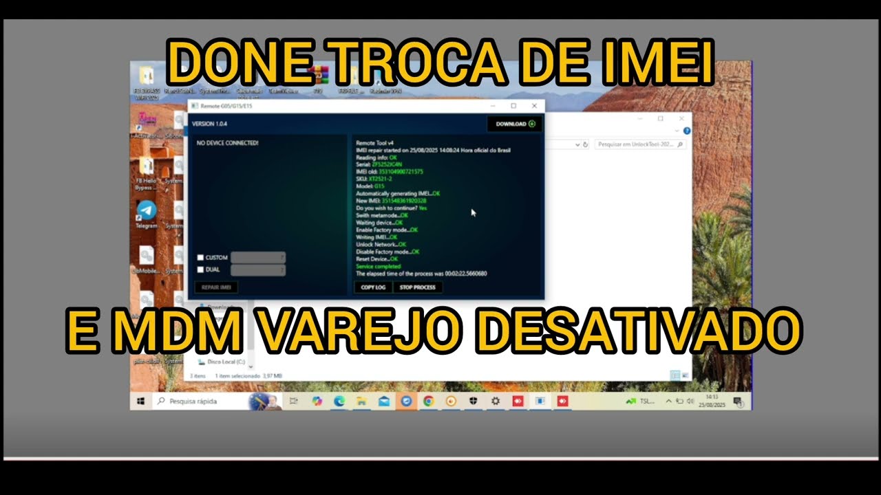 🌐TROCANDO IMEI (F4) MOTO G05/G15/E15 5G ETC.. & DESBLOQUEIO MDM VAREJO/PAYJOY DEFINITIVO DE FABRICA🔥