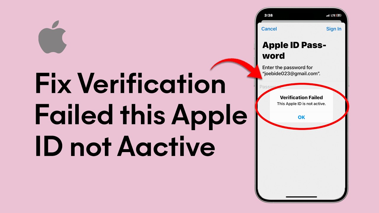 How to Fix Verification Failed This Apple ID is Not Active? (Best Method)