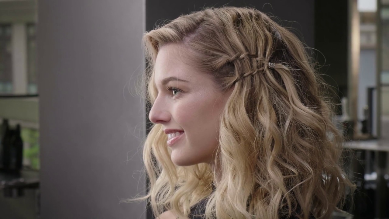 Basket Weave Braid on Curly Hair