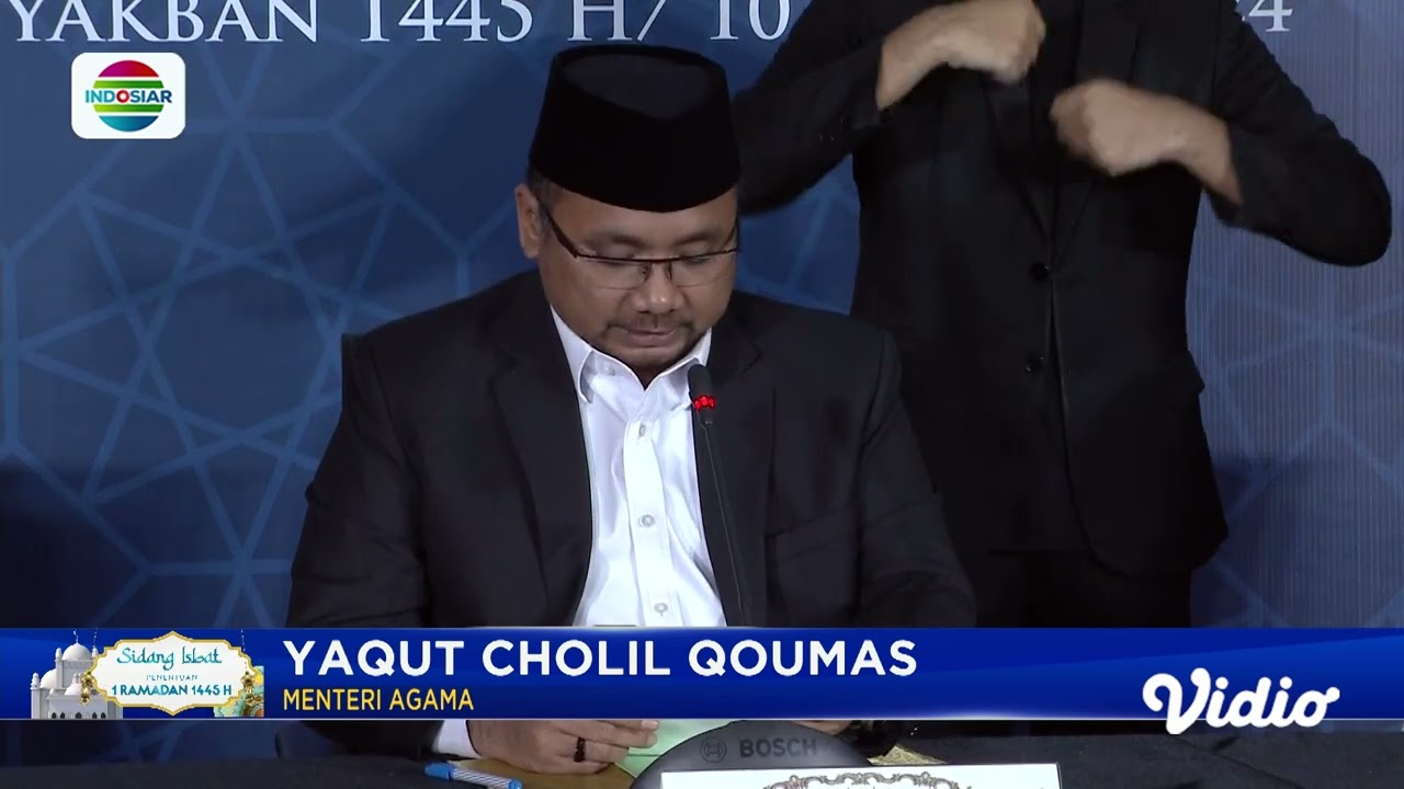 Pengumuman Hasil Sidang Isbat Pemerintah Umumkan 1 Ramadan Pada 12 Maret 2024 | Sidang Isbat
