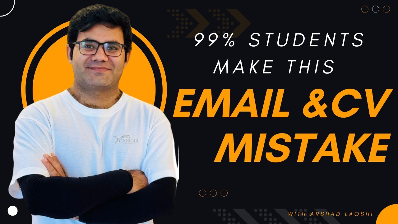 99 % Students are doing same mistake in email and CV| Lets check and improve