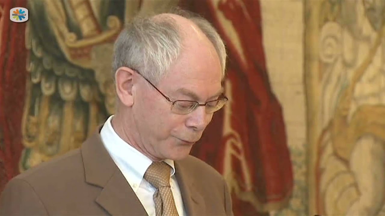 Herman van Rompuy reads Haiku after Washington nuclear summit