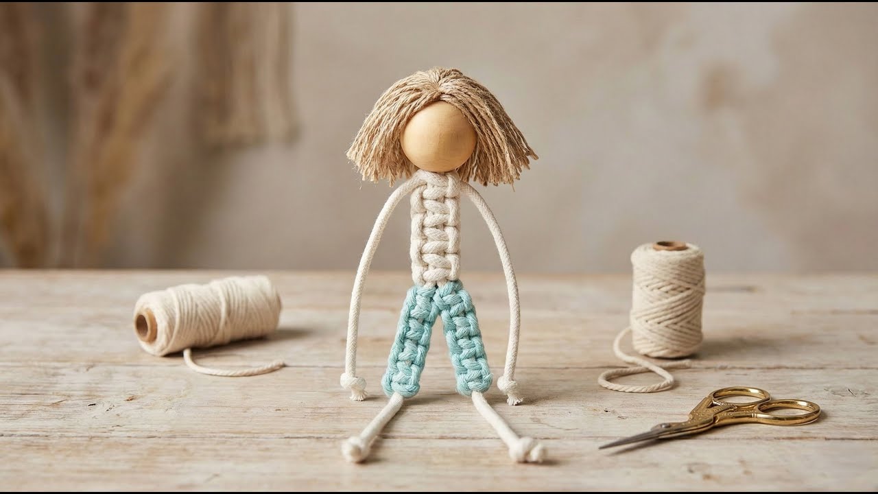 Tutorial Boneco de Macramê AO VIVO