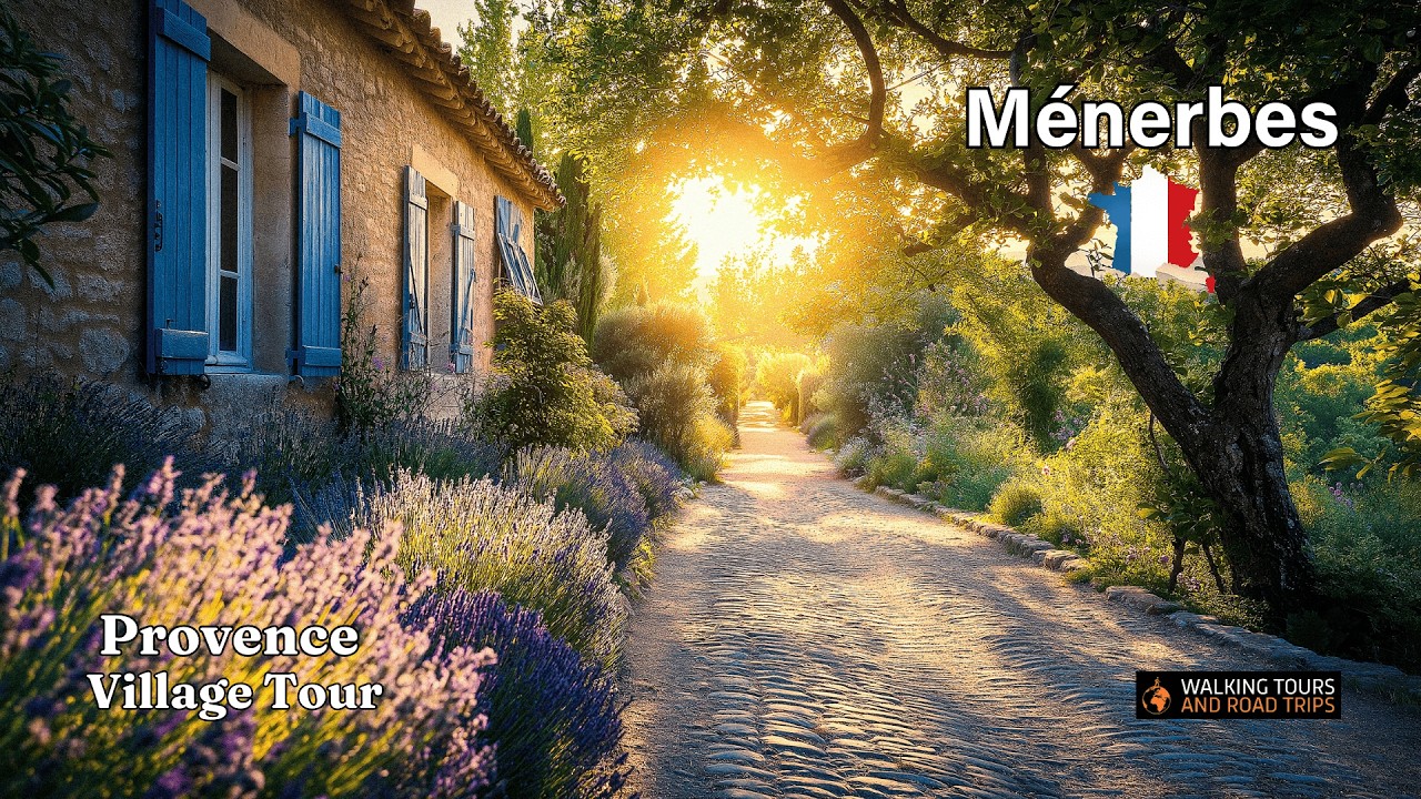 Ménerbes ФРАНЦИЯ Французская деревня Тур Красивые средневековые деревни во Франции Видеопрогулка 4k