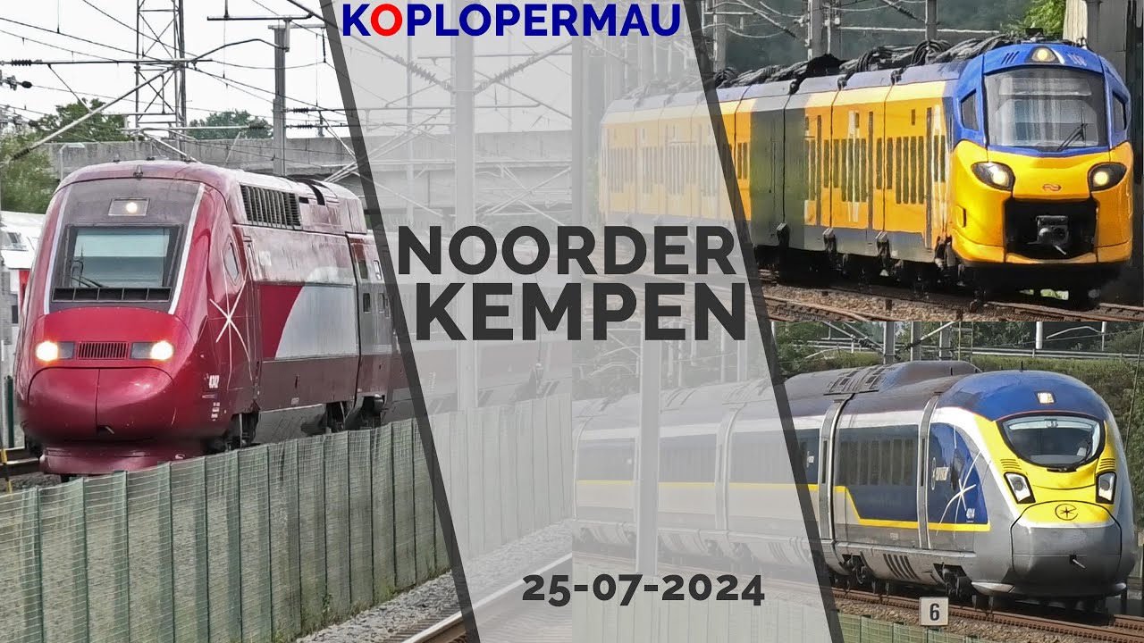 Treinenverkeer op station Noorderkempen (HSL 4 Antwerpen - Rotterdam) - 4 augustus 2025