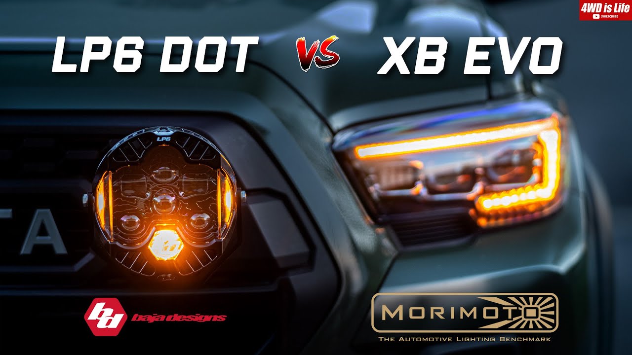 Baja Designs DOT LP6 против Morimoto XB EVO — сравнение светодиодных фар