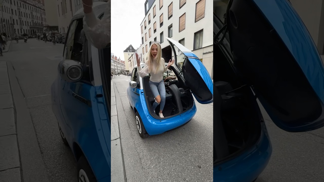 The World's Smallest Car! 🚘​⁠@sbxcars  #cars #microlino #small