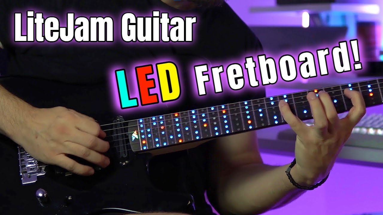 LiteJam Guitar With LED Fretboard! - Learn or Teach Guitar Like Never Before!