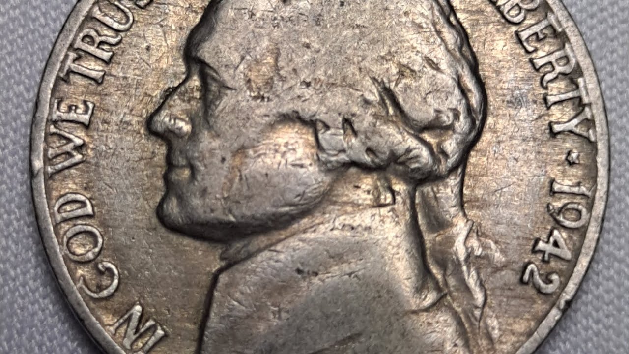 1942 No Mintmark Jefferson Nickel