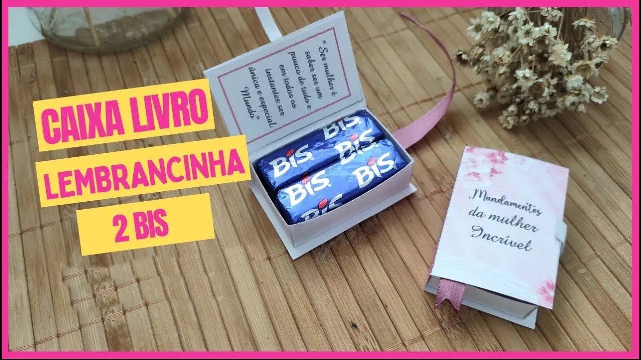 Montando Caixa Mini Livro/bíblia  para Bis- Uma surpresa de lembrancinha -COM ARQUIVO/MOLDE