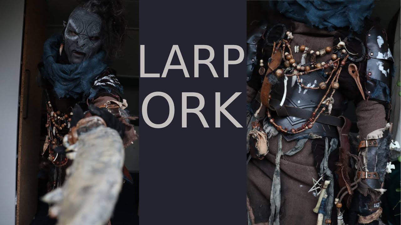 All the layers of a LARP ORK costume