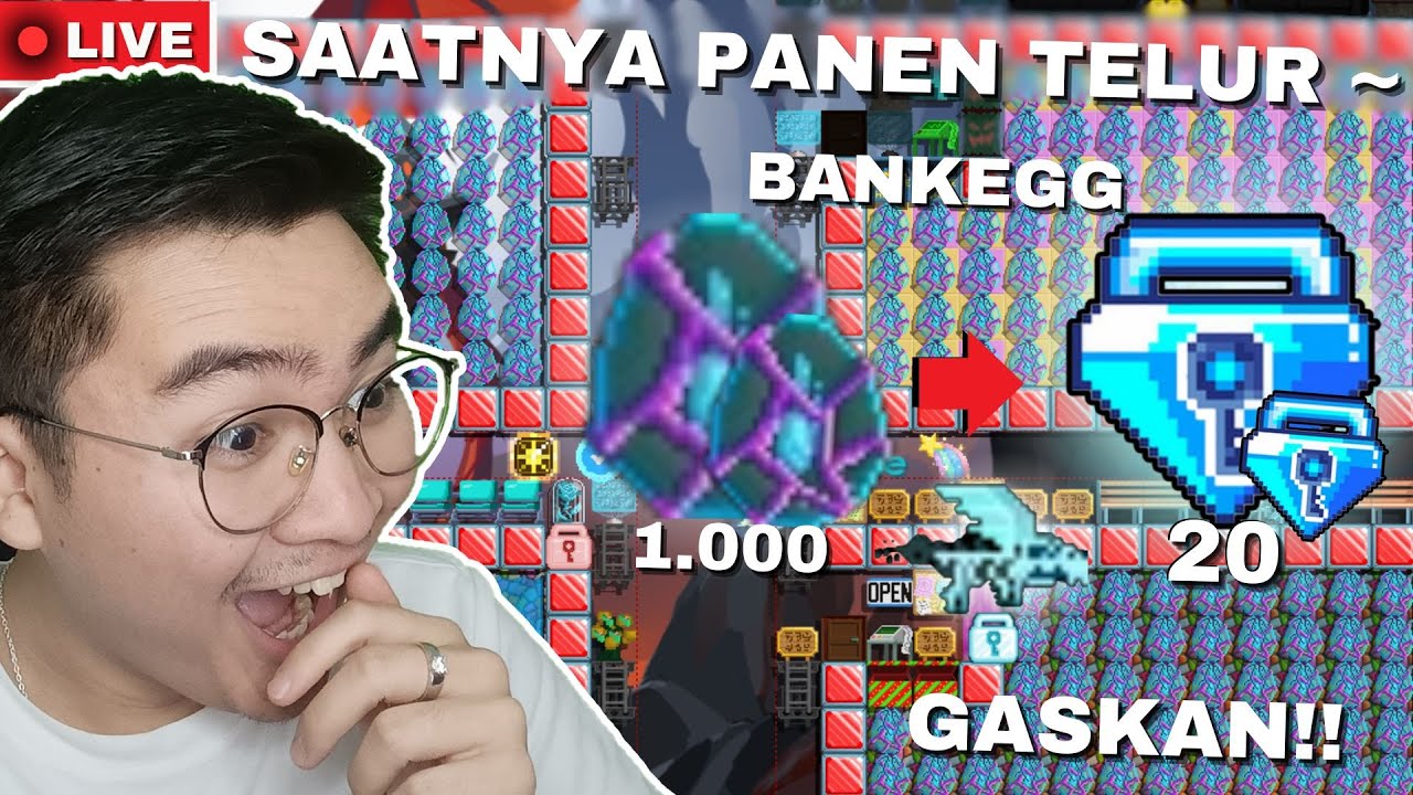 SAATNYA PANEN & JUAL TELUR!! Profit Kah?? BankEgg | Growtopia 2026