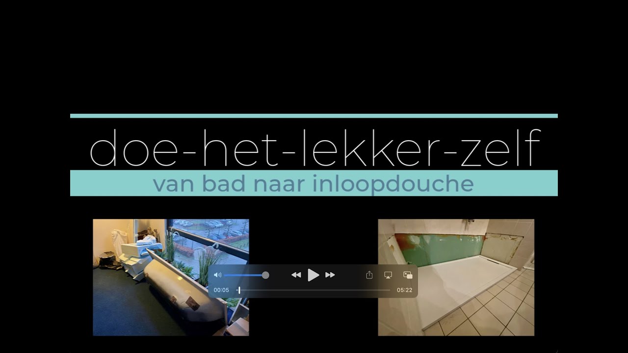 Van bad naar inloopdouche