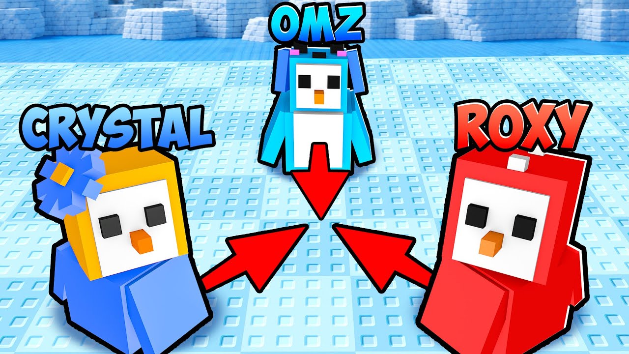 Играем в ROBLOX Penguin Knocout с сумасшедшей фанаткой!