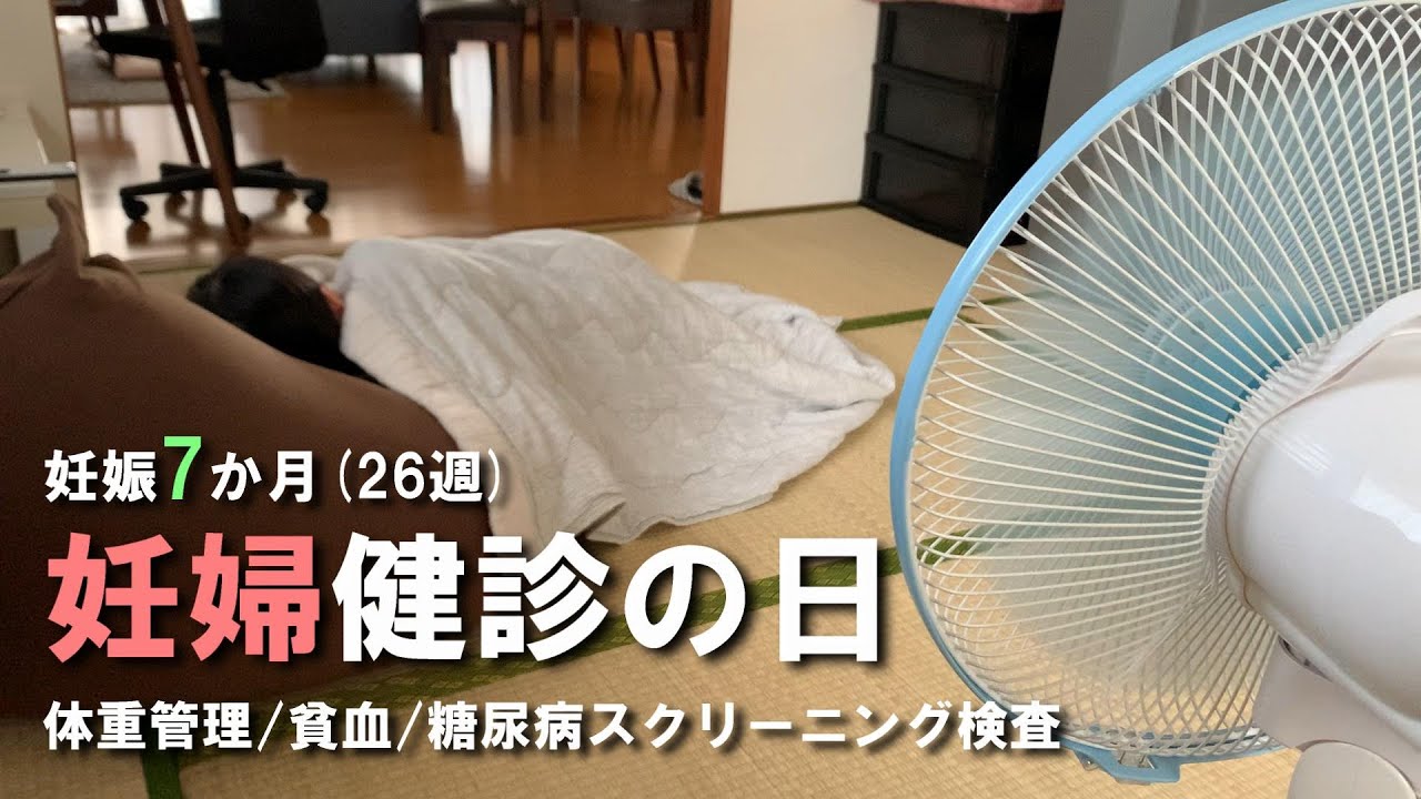 【妊娠7か月】26週の妊婦健診の日/体重管理/貧血