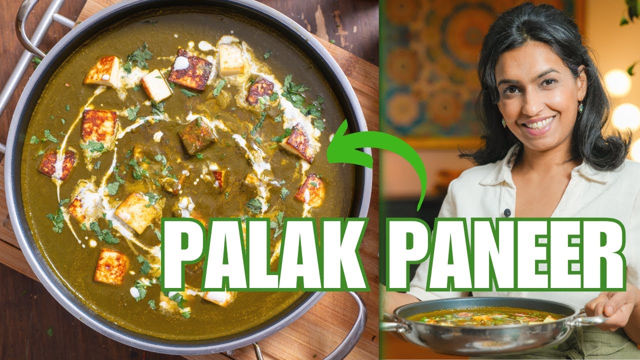 Palak Paneer - Cremiges Spinat-Curry mit Paneer