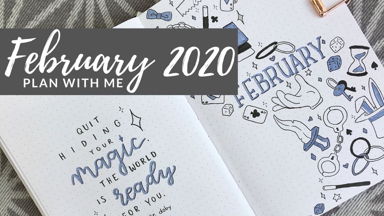 Plan With Me || February 2020 Bullet Journal Setup
