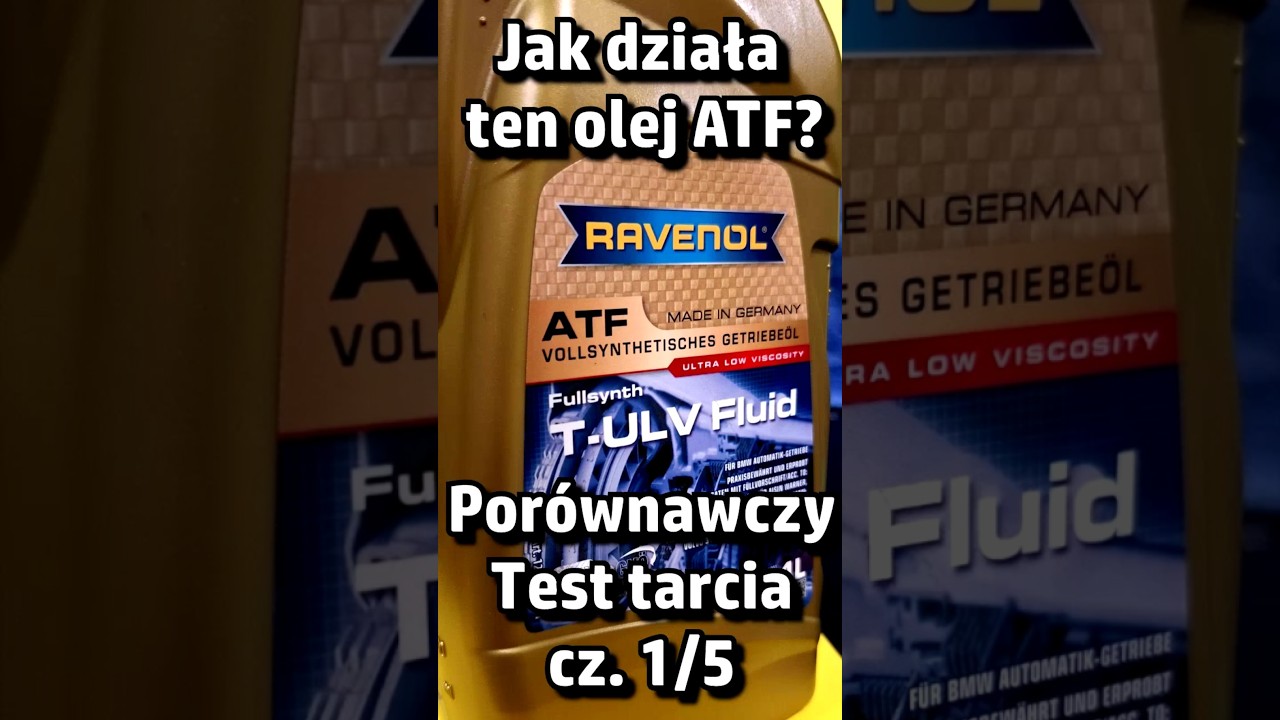 Olej RAVENOL ATF T-ULV Fluid? Jak działa - test? Dynamiczna wymiana NIESKUTECZNA? Test tarcia 1/5