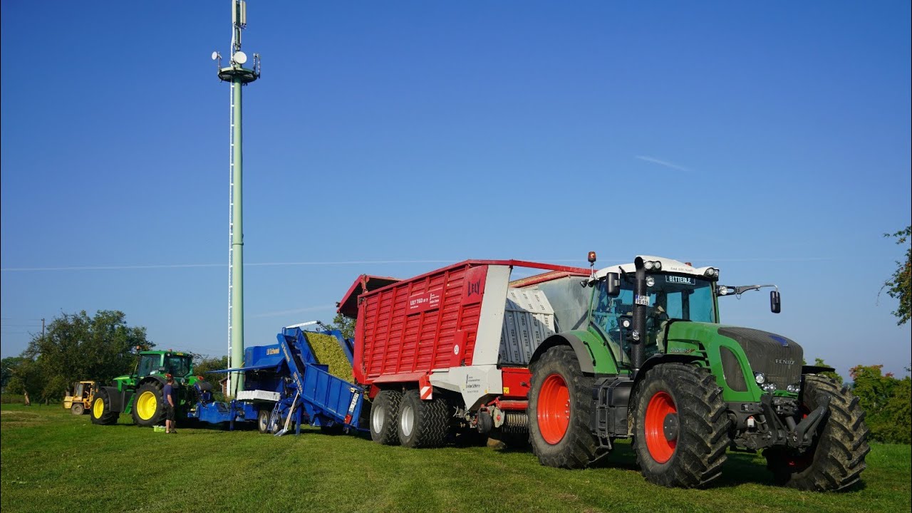 Maisballen pressen 2020 Landw. Lohnunternehmen Schwenk / John Deere 6920S / G&ouml;weil LT-MASTER