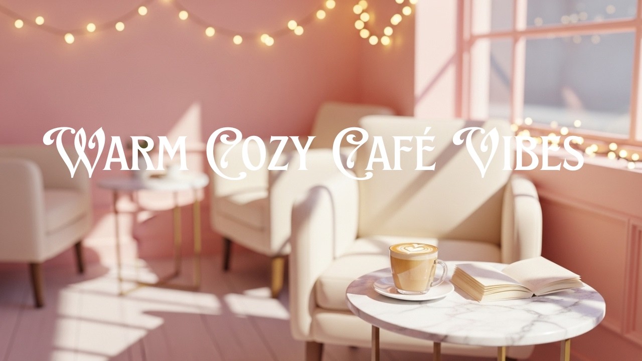 Warm Cozy Café Vibes 🌸 Latte, Sunlight & Peaceful Atmosphere