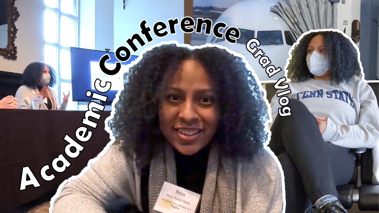 What's It Like Presenting At Academic Conferences | Grad School Vlog | Day In The Life of A PhD