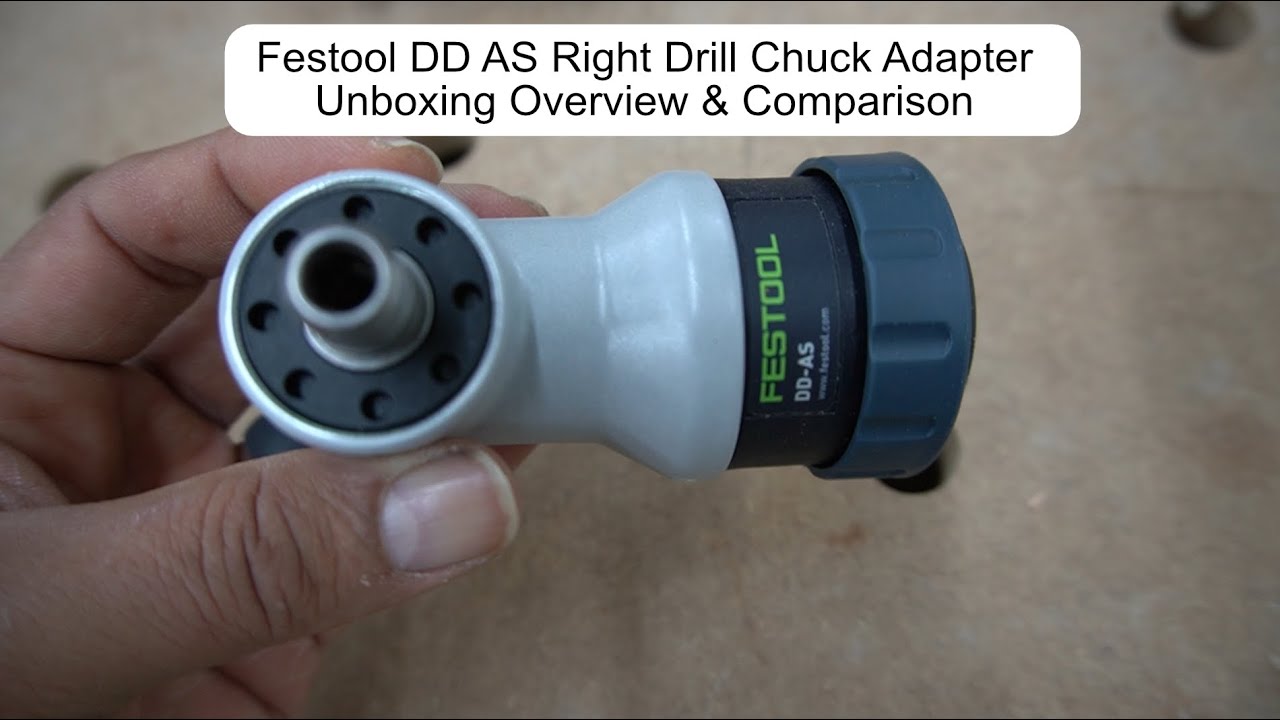 Распаковка, обзор и сравнение углового патрона для дрели Festool DD AS Fast Fix.