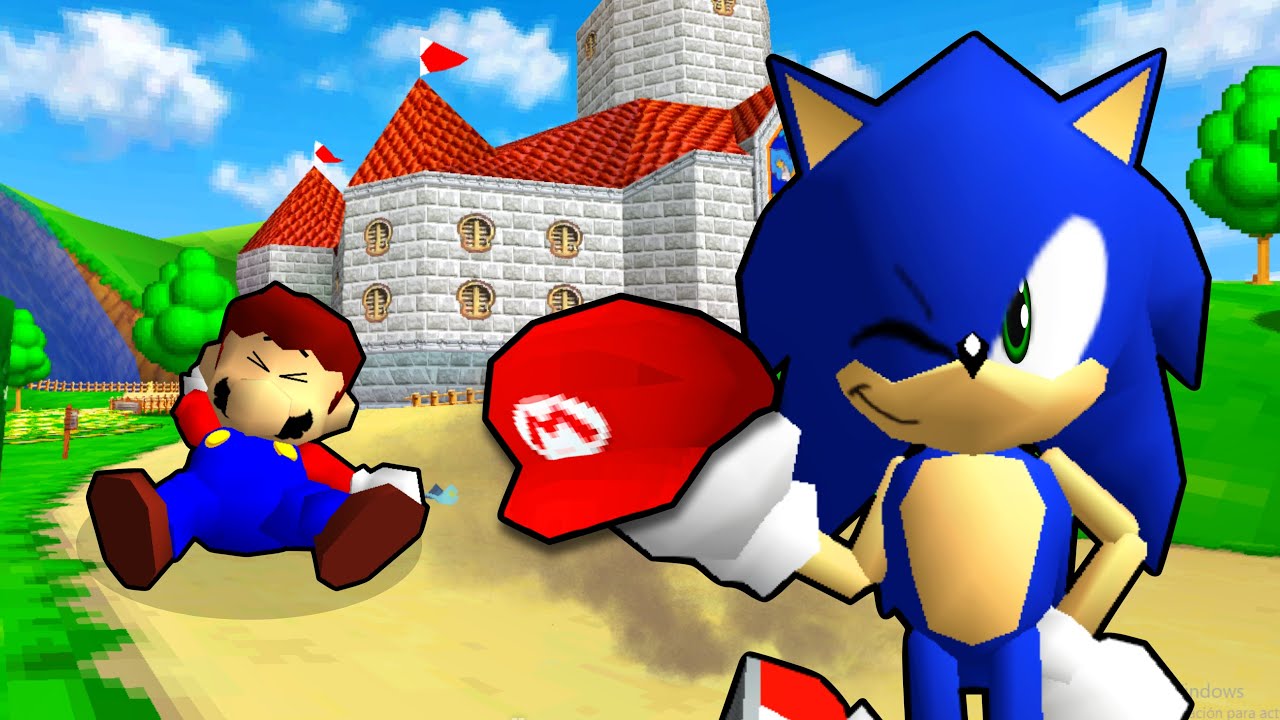 MARIO 64 pero SOY SONIC