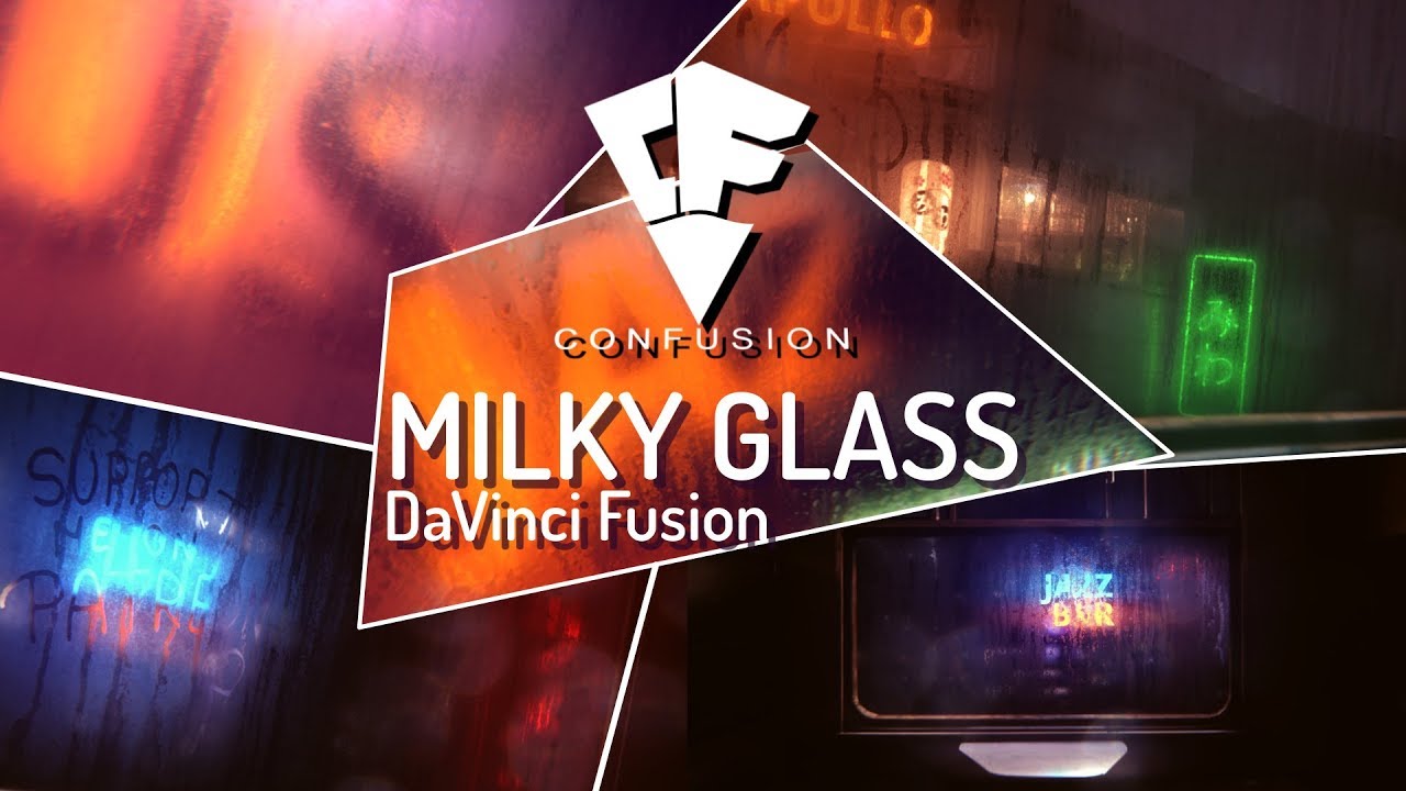 DaVinci Resolve & Fusion | Create amazing text behind glass effect ( Rival After Effects )