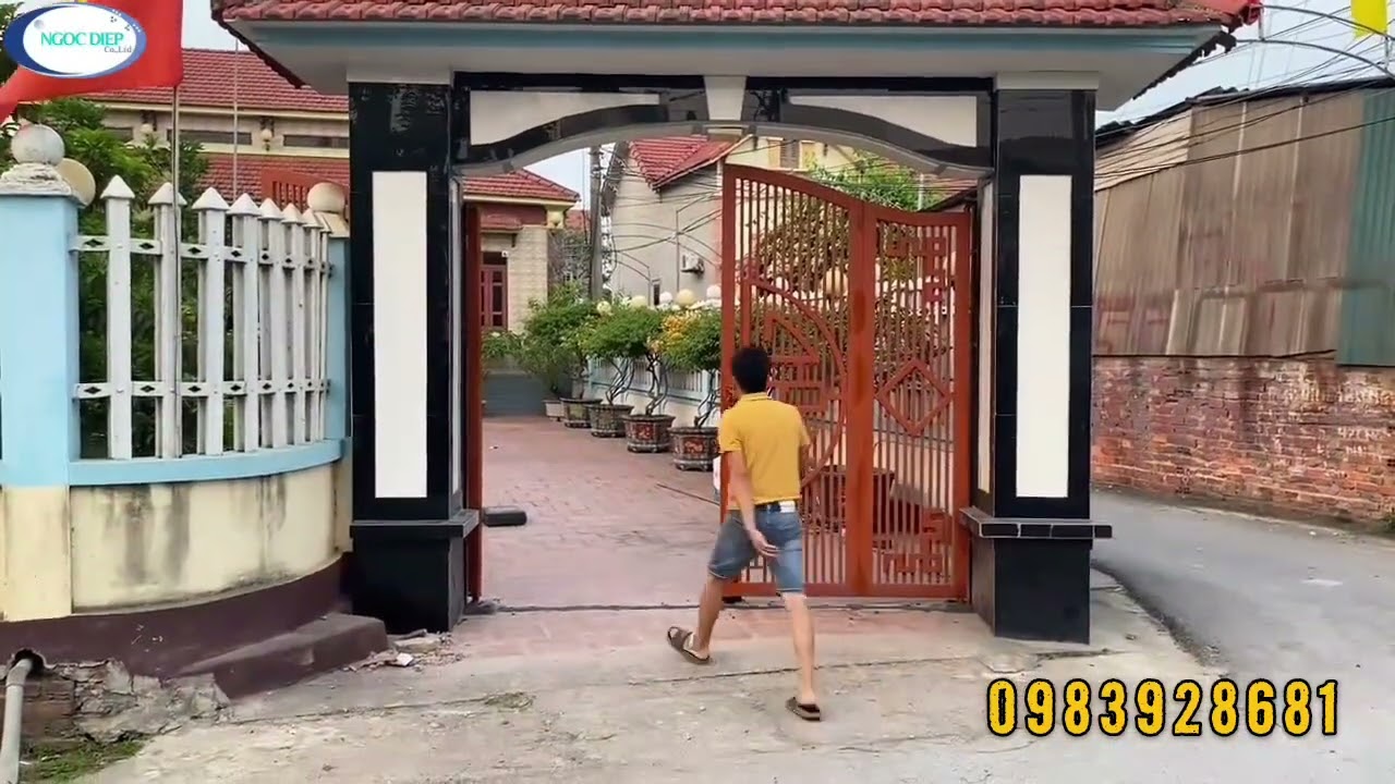 Cổng 2 cánh mẫu cổ truyền