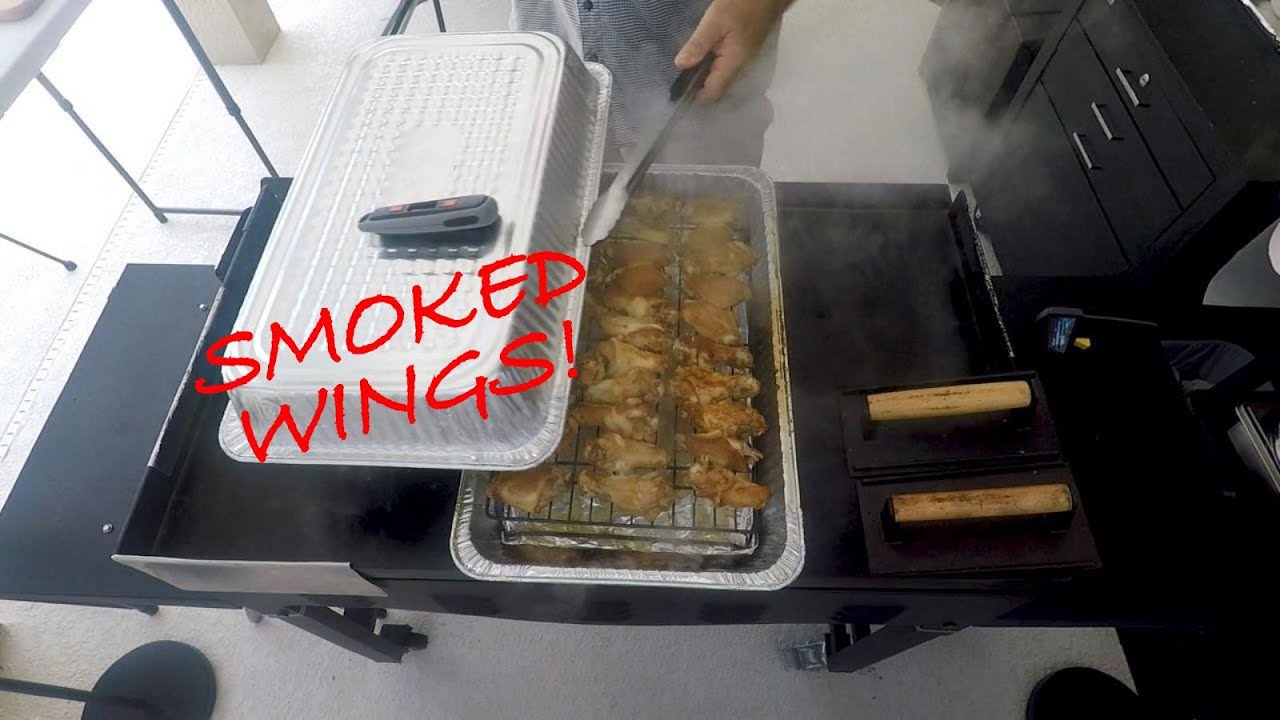 SLOW N LOW SMOKED CHICKEN WINGS on the Blackstone Griddle.