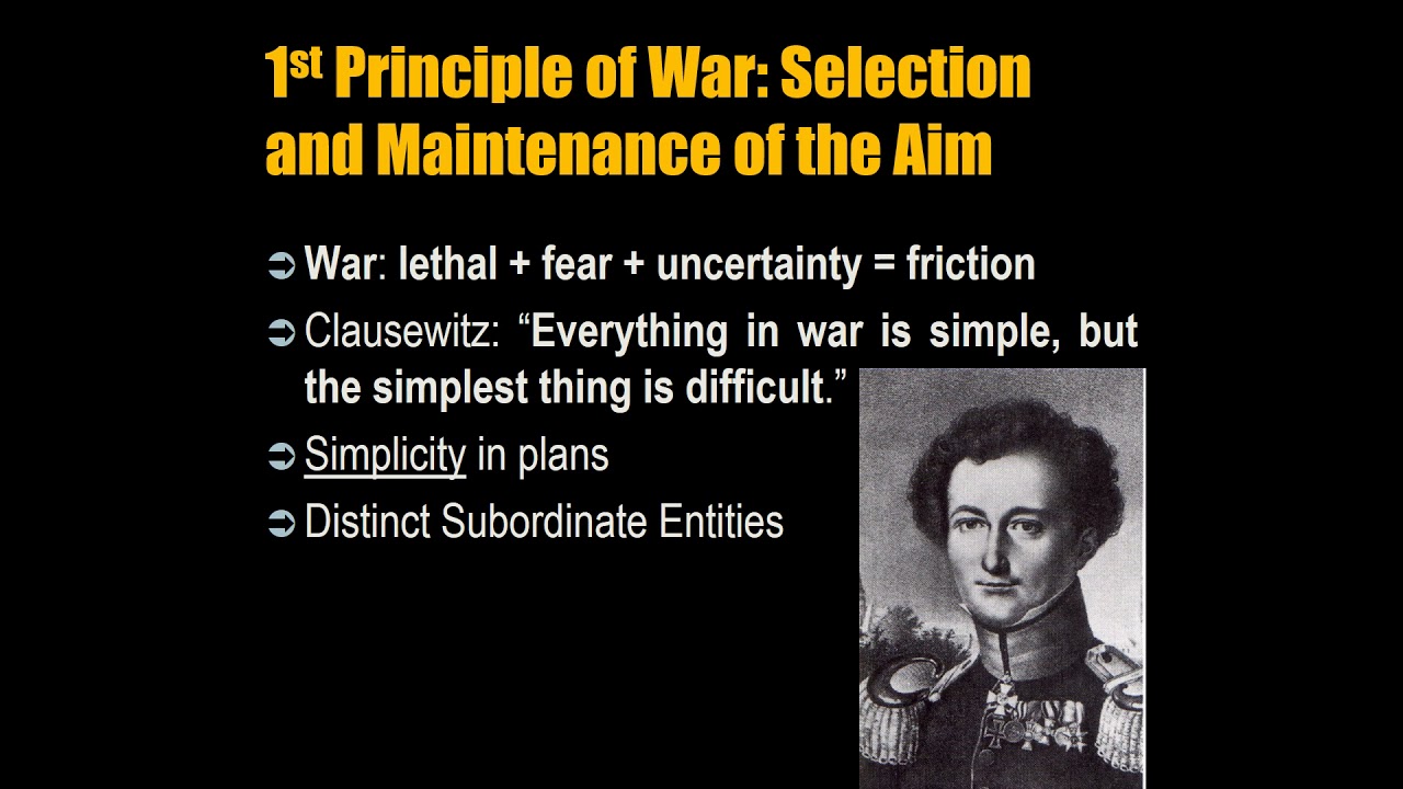 001 Strategic Studies Program Lecture 3 Principles of War Part 1