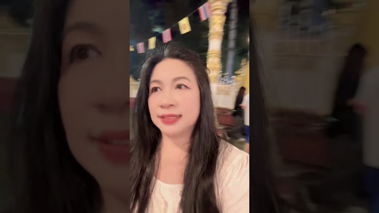 มาเวียนเทียนที่วัดพระธาตุหนองบัว มาถ่าน้องธิดาลาวศรีวิไล